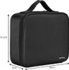 A black toiletry bag with dimensions indicated. Náhľad obrázku produktu