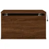 The Living Store Wand-Nachttisch mit LED-Leuchten Braun Produktbild-Vorschau 8