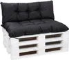 Paletové polštáře Černá|Sedák 120x60 + opěrák 120x50, Náhled obrázku produktu 1