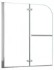 Duschspa 120x140cm 2-teilig Faltwand Badewannenaufsatz mit Produktbild-Vorschau 1