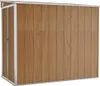 vidaXL Abri de jardin brun 118x194x178 cm Acier galvanisé Voir les images du produit 1