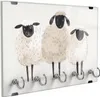 DEQORI Schlüsselbrett Glas 30x20 cm 'Wollige Freundschaft' Produktbild-Vorschau 1