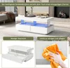 Merax Table basse haute brillance avec éclairage LED, Table Voir les images du produit 3