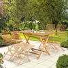 GARLAND® Gartentisch Bari 125x60x75 cm Teak Holz SVLK Produktbild-Vorschau 2