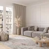Tapiso koberec VALLEY Moderný krátky vlas sivý krémový Náhľad obrázku produktu 4
