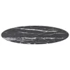 vidaXL Plateau de table noir Ø80x1 cm verre trempé Voir les images du produit 1