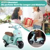 Moto elettrica per bambini COSTWAY, Vespa 12V con ruote da Anteprima dell’immagine prodotto 7