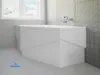 Wanna Akrylowa Zestaw 4w1 Asymetryczna 140x80 Lewa Biała + Podgląd zdjęcia produktu 5