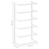 The Living Store Handtuchständer Weiß 24x12x48 cm Stahl Produktbild-Vorschau 7