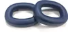 Two blue ear pads for headphones are placed on a white surface. Náhled obrázku produktu