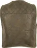 Herren Leder Kutte Lederweste Hunter Weste Custom Biker Produktbild-Vorschau 3
