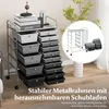 GOPLUS Rollcontainer mit 15 Schubladen stapelbar, Rollregal Produktbild-Vorschau 2