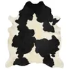 Tappeto in vera pelle bovina bianca e nera 180x220 cm Anteprima dell’immagine prodotto 11