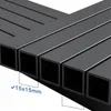 Close-up view of black square metal tubes, with a measurement annotation. Produktbild-Vorschau