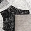 Designer Teppich Wohnzimmer Teppich Kreis Muster in Grau Produktbild-Vorschau 4
