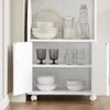 SoBuy® Kuchynská skrinka, skrinka na mikrovlnnú rúru s 2 Náhľad obrázku produktu 4