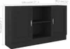 vidaXL Kredens czarny 120x30,5x70 cm Materiał Podgląd zdjęcia produktu 9