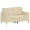 CLORIS 2-Sitzer-Sofa Creme 120 cm Stoff, 21,8 kg Produktbild-Vorschau 2