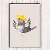 Mr. & Mrs. Panda Bild Rabe Sombrero DIN A2 - Beige Pastell Produktbild-Vorschau 2