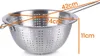 Colino tondo con manico in acciaio inox, lavabile in Anteprima dell’immagine prodotto 8