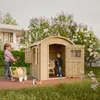 Timbela Kinderspielhaus aus Holz OHNE BÖDEN - Spielhaus im Produktbild-Vorschau 1