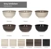 Grey 6er Set Snack- & Dip-Schälchen Ø12cm 200ml graue Produktbild-Vorschau 2