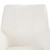 Homestyle4u Esszimmerstühle 4er Set drehbar Chenille Weiß Produktbild-Vorschau 8