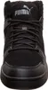 A front view of a black Puma sneaker. Produktbild-Vorschau