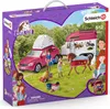 Schleich Horse Club Adventure s autem a přívěsem pro koně Náhled obrázku produktu 1