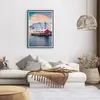 Gerahmtes Poster - Schwarzer Rahmen - Lofoten Dorf Angeln - Produktbild-Vorschau 7