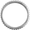 A close-up, isolated view of a circular saw blade with a serrated edge. Produktbild-Vorschau