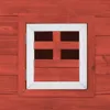 vidaXL Garten-Hühnerstall mit 1 Legenest Rot Holz Produktbild-Vorschau 5