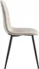 Nowoczesne krzesło welurowe MONICA taupe Podgląd zdjęcia produktu 4