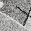 Moderner Teppich mit abstrakten Quadraten schwarz grau Produktbild-Vorschau 2