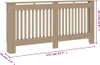 vidaXL Habillage de radiateur 172x19x81 cm MDF Voir les images du produit 8