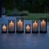 Zestaw 6 lamp wiatrowych Relaxdays, szkło dymione z Podgląd zdjęcia produktu 2