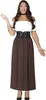 A woman is modeling a medieval-style tavern wench costume. Produktbild-Vorschau