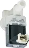 A close-up studio shot of a white and black solenoid valve. Produktbild-Vorschau