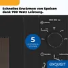 Exquisit Mikrowelle MW 802 sw | 20 l Nutzinhalt | Mit Timer Produktbild-Vorschau 6