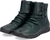 A pair of dark green women's boots. Náhled obrázku produktu