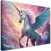 Leinwandbild Buntes Einhorn 100x70 Feeby Rosa bild für die Produktbild-Vorschau 1