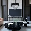 TOOLIGHT Hängelampe Mit Kristallen G063-Cp 50Cm 50Cm Black Produktbild-Vorschau 3