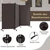 A product image showcasing a room divider with various detail shots and descriptive text. Produktbild-Vorschau