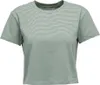 Kurzärmeliges; gestreiftes T-Shirt in grün von Black Diamond; geeignet für Damen. Produktbild-Vorschau