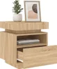 vidaXL Nachttisch mit LED-Leuchten Sonoma-Eiche 40x39x48,5 Produktbild-Vorschau 8