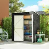 Outsunny metalen tuinhuis, 1,37 m², afsluitbaar. Tuinhuis Productafbeelding-voorbeeld 2