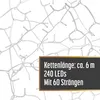LED-Eisregen-Lichterkette | warm-weiß beleuchtet | Produktbild-Vorschau 2
