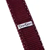 DonDon schmale Strickkrawatte 5 cm - dunkelrot mit weißen Produktbild-Vorschau 4