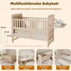 Merax Gitterbett 60 x 120 cm, 3-in-1 Babybett mit Produktbild-Vorschau 8