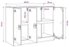 vidaXL Príborník ružový 99x39x73 cm Oceľ Náhľad obrázku produktu 8
